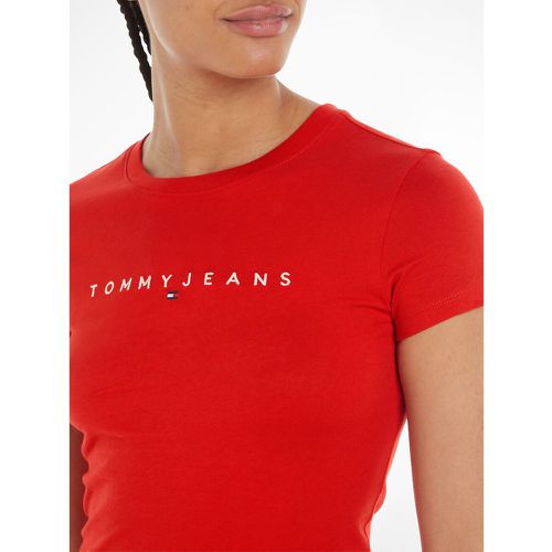 Cotton Slim Fit T-Shirt with Crew Neck - Tommy Jeans - Modalova