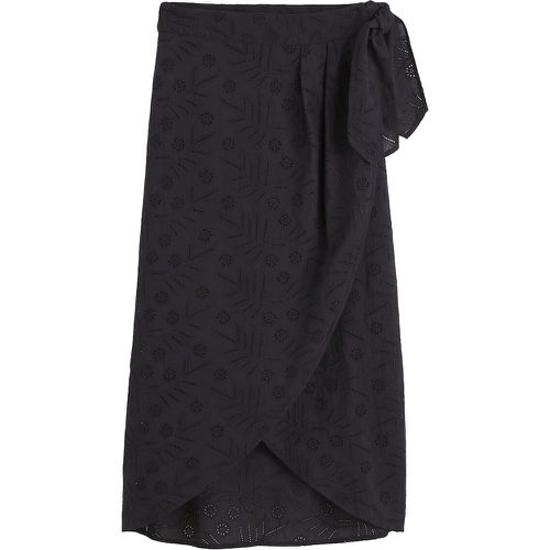 Broderie Anglaise Wrapover Skirt in Cotton - LA REDOUTE COLLECTIONS - Modalova