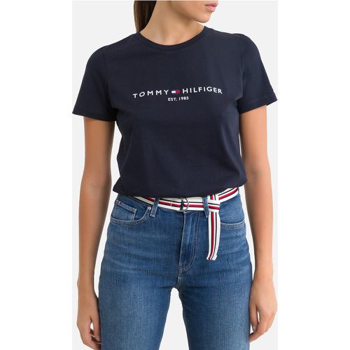 Cotton Crew Neck T-Shirt with Short Sleeves - Tommy Hilfiger - Modalova