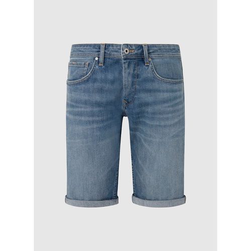 Recycled Cotton Straight Shorts in Denim - Pepe Jeans - Modalova