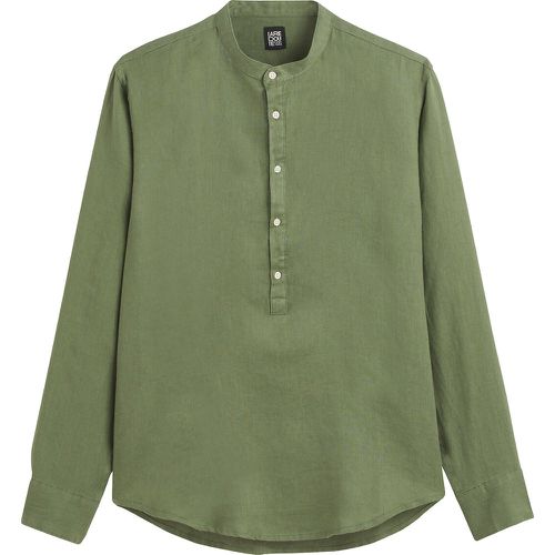 Linen Mandarin Collar Shirt in Regular Fit - LA REDOUTE COLLECTIONS - Modalova