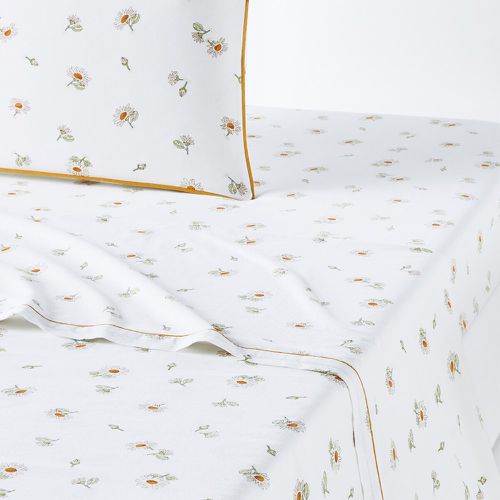 Paquita Floral 100% Washed Cotton Flat Sheet - LA REDOUTE INTERIEURS - Modalova