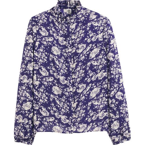 Ruffled Victorian Collar Shirt in Floral with Long Sleeves - LA REDOUTE COLLECTIONS - Modalova