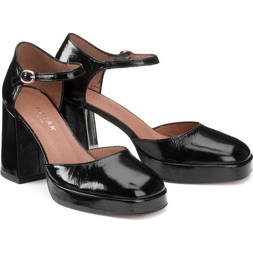Vero Leather Closed Sandals with Heel - JONAK - Modalova
