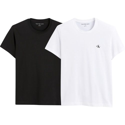 Pack of 2 Mono Logo T-Shirts in Cotton - Calvin Klein Jeans - Modalova