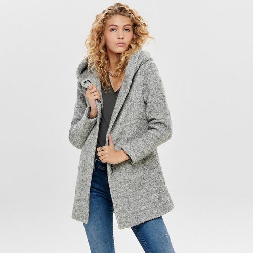 Hooded Mid-Length Coat in Bouclé - Only - Modalova