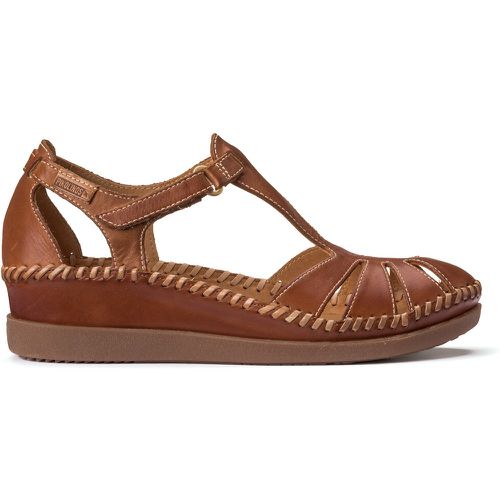 Cadaques Leather Sandals with Wedge Heel - Pikolinos - Modalova