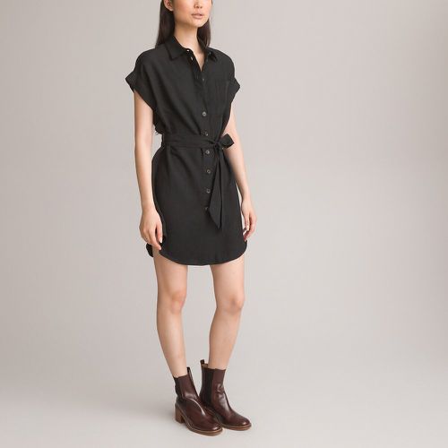 Mini Shirt Dress in Linen Mix - LA REDOUTE COLLECTIONS - Modalova