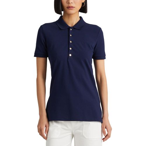 Cotton Polo Shirt with Short Sleeves - Lauren Ralph Lauren - Modalova