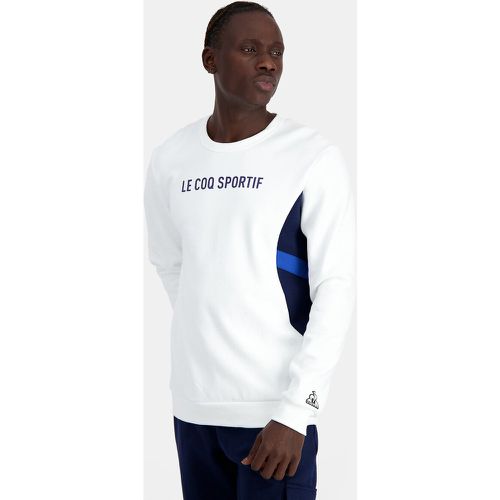 Logo Print Sweatshirt in Cotton Mix with Crew Neck - Le Coq Sportif - Modalova
