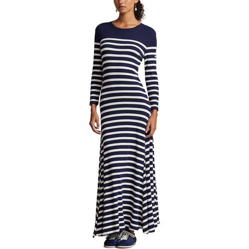 Breton Striped Maxi Dress with Long Sleeves - Polo Ralph Lauren - Modalova
