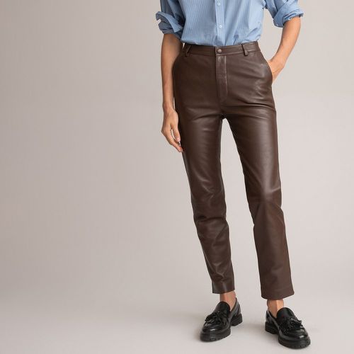 Leather Straight Trousers, Length 26" - LA REDOUTE COLLECTIONS - Modalova