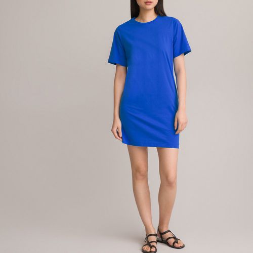 Cotton Mini T-Shirt Dress with Short Sleeves and Crew Neck - LA REDOUTE COLLECTIONS - Modalova