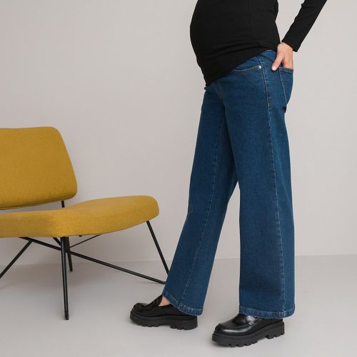 Wide Leg Maternity Jeans in Organic Cotton with Bump Band - LA REDOUTE COLLECTIONS - Modalova