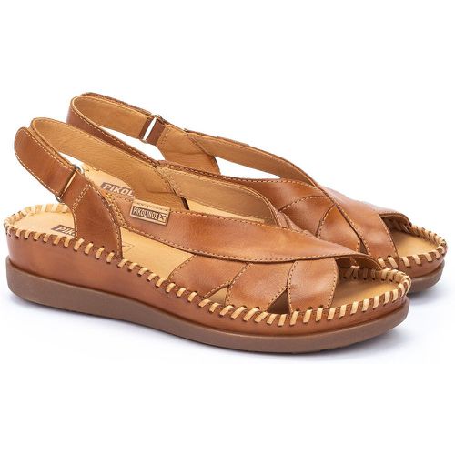 Cadaques Semi-Wedge Sandals in Leather - Pikolinos - Modalova
