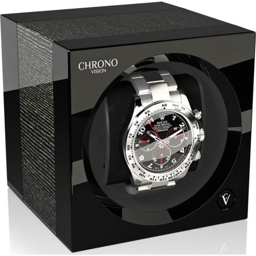 One Watch Winder Bluetooth Argento High Gloss Black High Gloss - Chronovision - Modalova