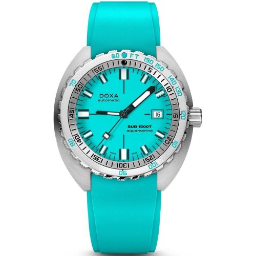 Watch SUB 1500T Aquamarine Rubber - Doxa - Modalova