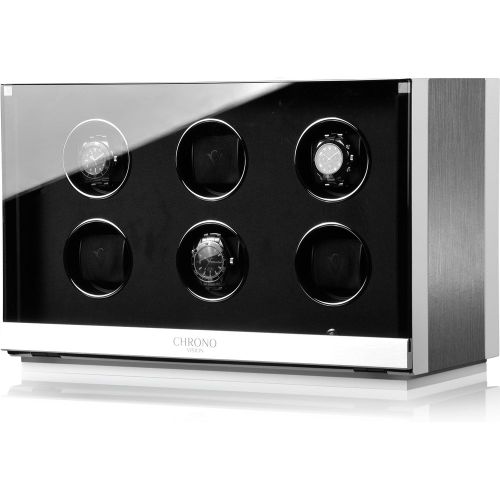 Watch Winder Ambiance VI Alu White Silk - Chronovision - Modalova