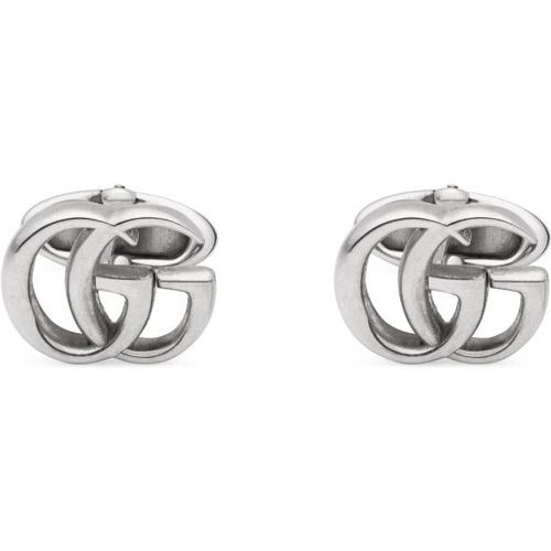 Gucci GG Marmont Sterling Silver Double G Cufflinks - Gucci Jewellery - Modalova