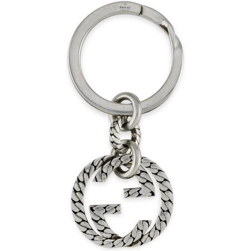 Gucci Interlocking G Motif Sterling Silver Keychain - Gucci Jewellery - Modalova