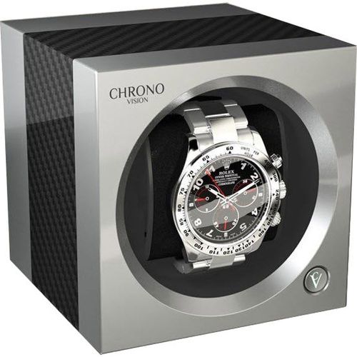 One Watch Winder Bluetooth Carbon Chrome Silk - Chronovision - Modalova