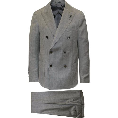 Abito misto lana e cashmere doppiopetto - LARDINI - Modalova