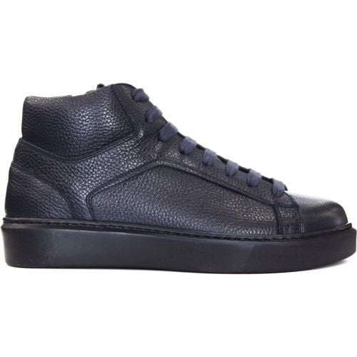 Sneakers alta in pelle con zip - DOUCALS - Modalova