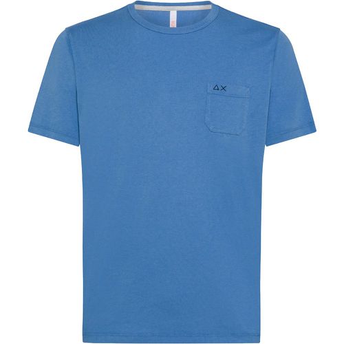 T-shirt girocollo con taschino - SUN 68 - Modalova