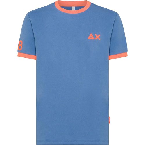 SUN 68 T-shirt con logo fluo - SUN 68 - Modalova