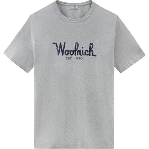 WOOLRICH T-shirt con logo frontale - WOOLRICH - Modalova