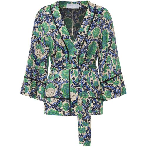 Giacca kimono con stampa - SIMONA CORSELLINI - Modalova