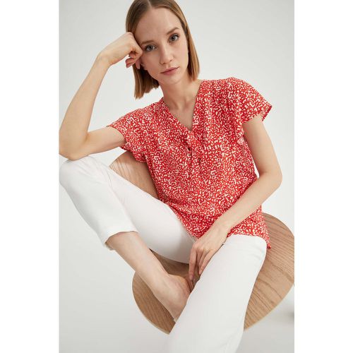 Bow-Knot Accented Blouse - Red - DeFacto - Modalova