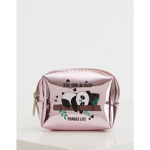 Coin Purse with Panda Print - Pink - DeFacto - Modalova