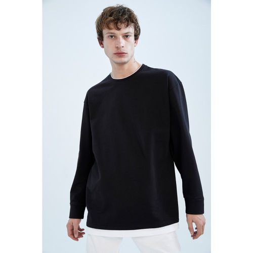 Oversized Long Sleeve Sweatshirt - DeFacto - Modalova