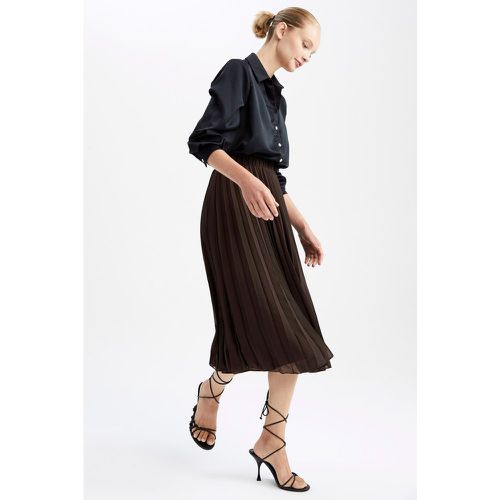 A Line Skirt - Brown - DeFacto - Modalova
