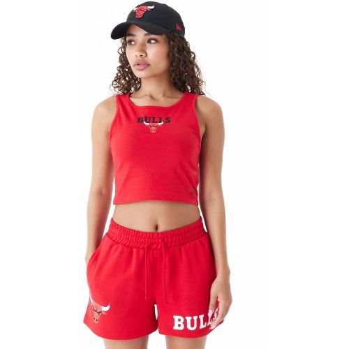Chicago Bulls Womens NBA Team Logo Red Crop Tank Top female - New Era Cap - Modalova