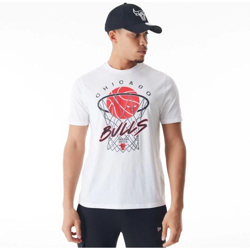 Chicago Bulls NBA Net Graphic White T-Shirt unisex - New Era Cap - Modalova