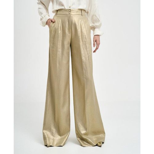 Pantaloni effetto metallizzato oro - Access - Modalova