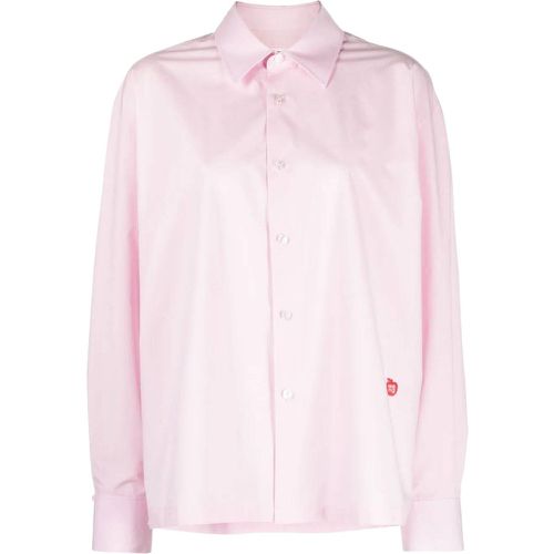 Camicia in popeline di cotone rosa chiaro - alexander wang - Modalova