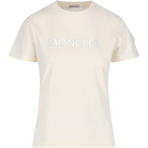 T-shirt logo strass - Moncler - Modalova