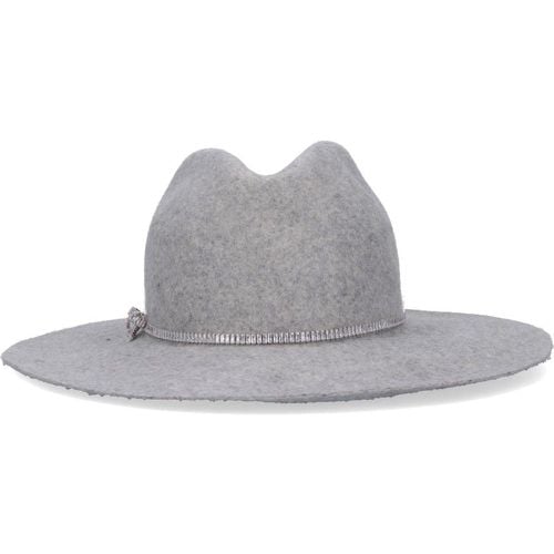 Cappello Fedora con cinturino - Ermanno Scervino - Modalova