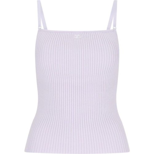 Tank top crop logo - Courrèges - Modalova