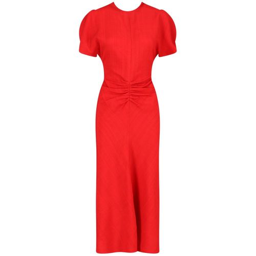 Abito midi drappeggiato - Victoria Beckham - Modalova