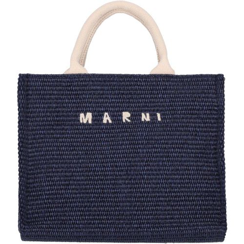 Borsa tote piccola logo - Marni - Modalova