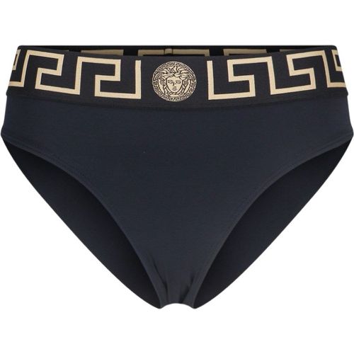 Slip bikini stampa "Greca" - Versace - Modalova