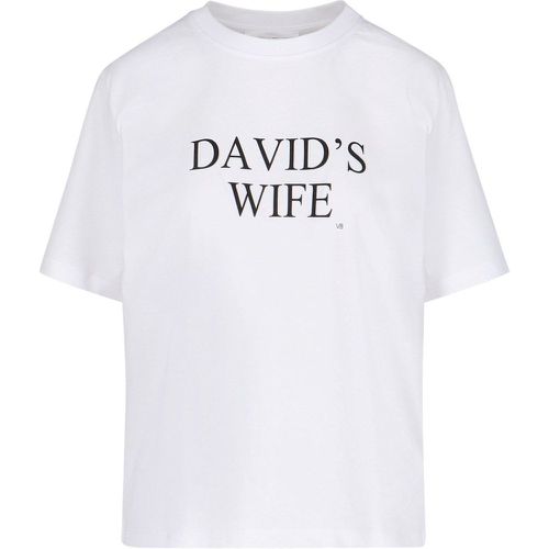 T-shirt slogan "David's Wife" - Victoria Beckham - Modalova