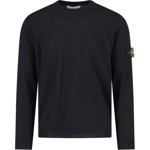 Maglione girocollo logo - Stone Island - Modalova