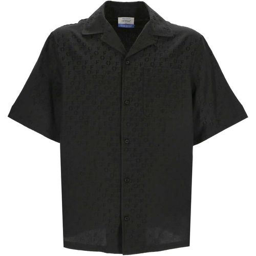 Camicia in cotone nera - Off White - Modalova