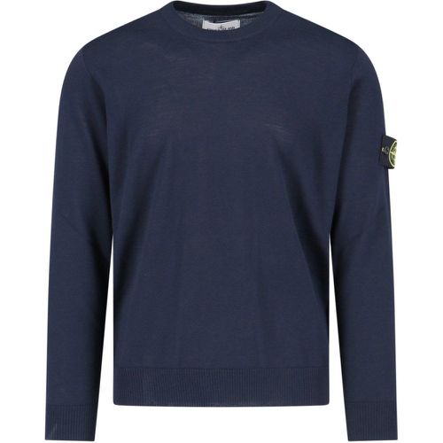 Maglione girocollo logo - Stone Island - Modalova