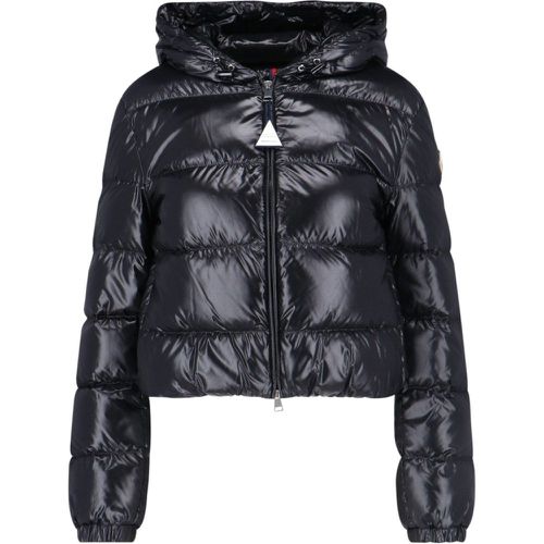 Piumino crop con cappuccio - Moncler - Modalova